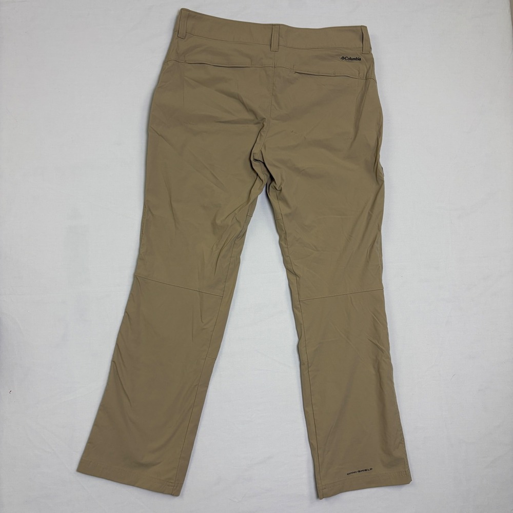 Columbia Saturday Trail II Stretch Hiking Pants Tan Khaki Womens 14 Gorp - Picture 7 of 11